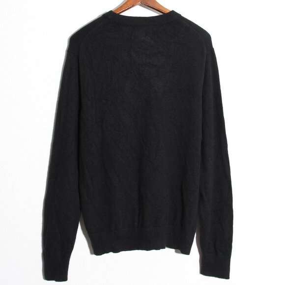 Banana Republic 100% Cashmere Crew-Neck Sweater Long Sleeve Black Size Large - Picture 8 of 15